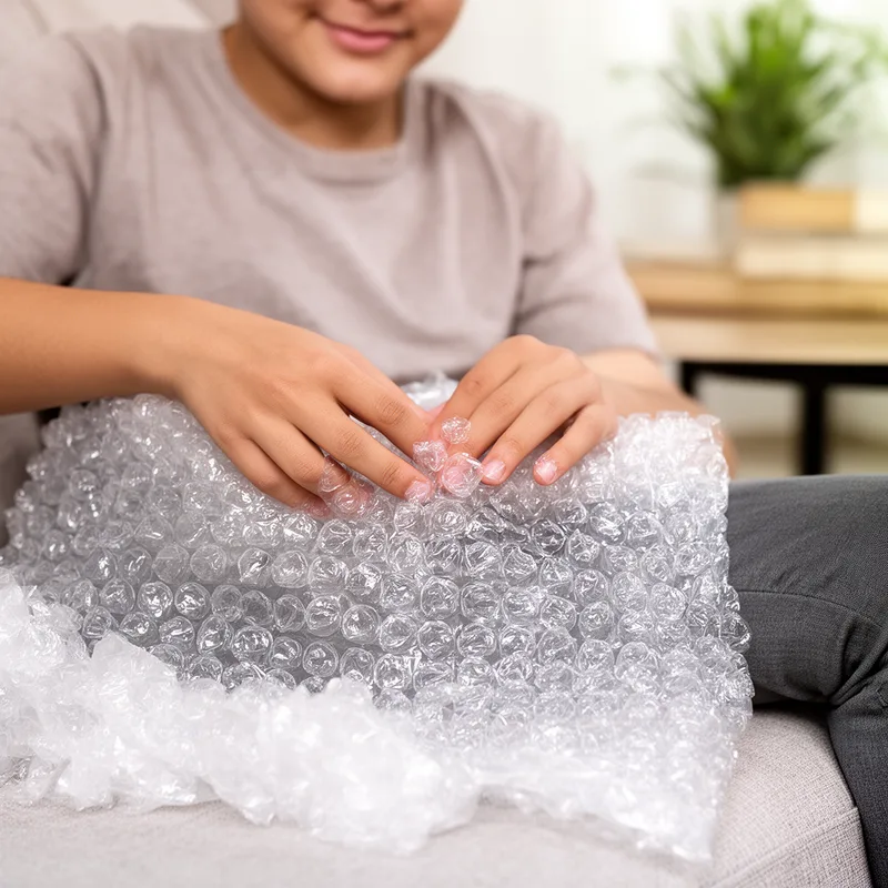 to pop bubble-wrap