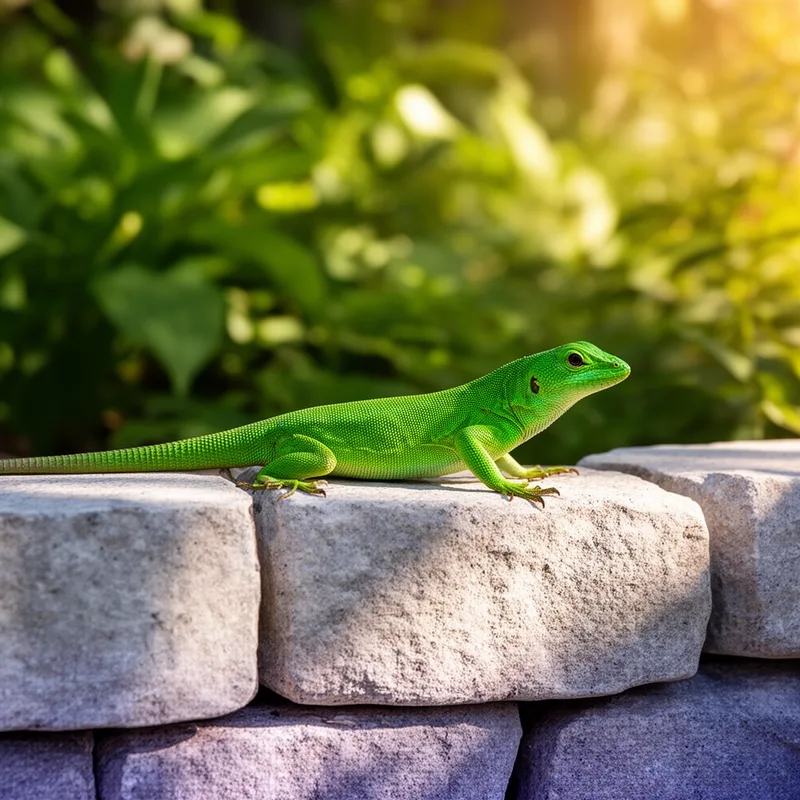 green lizard