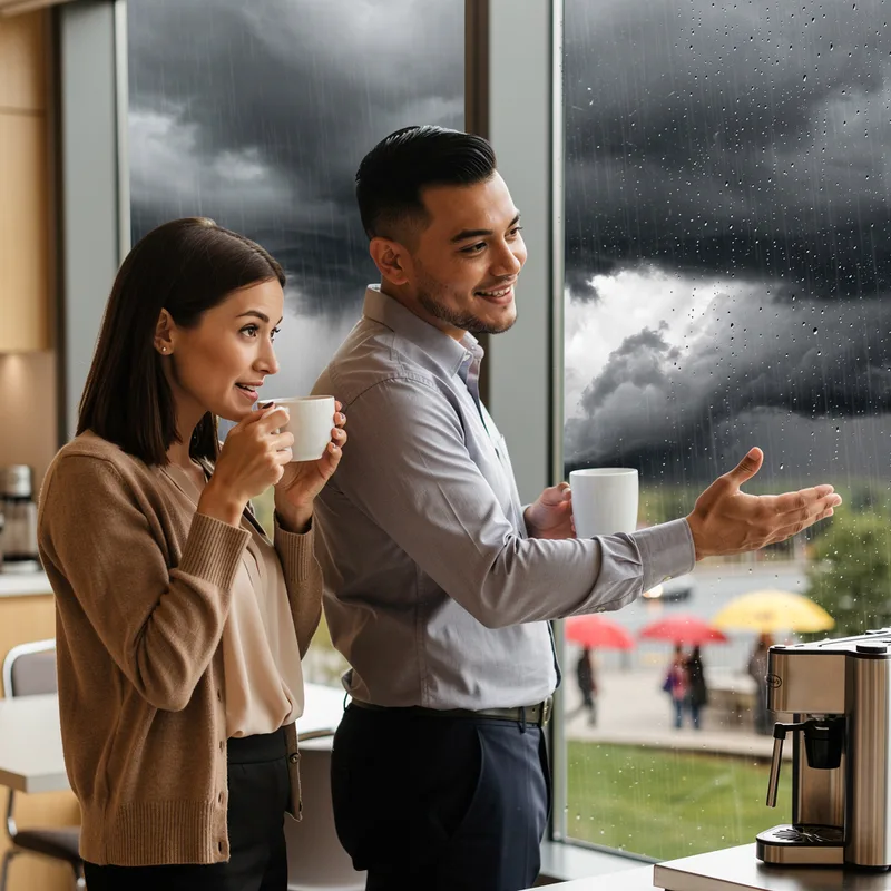 to talk about the weather