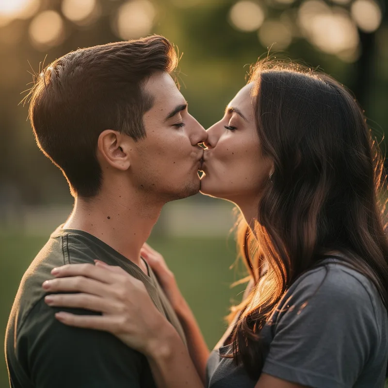 kissing