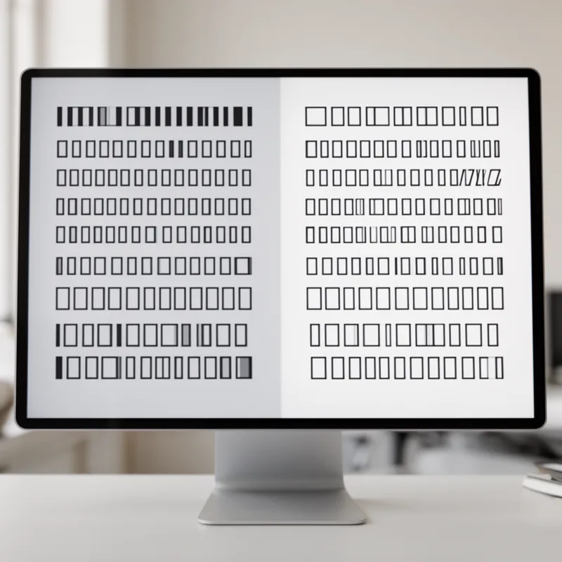 proportional font