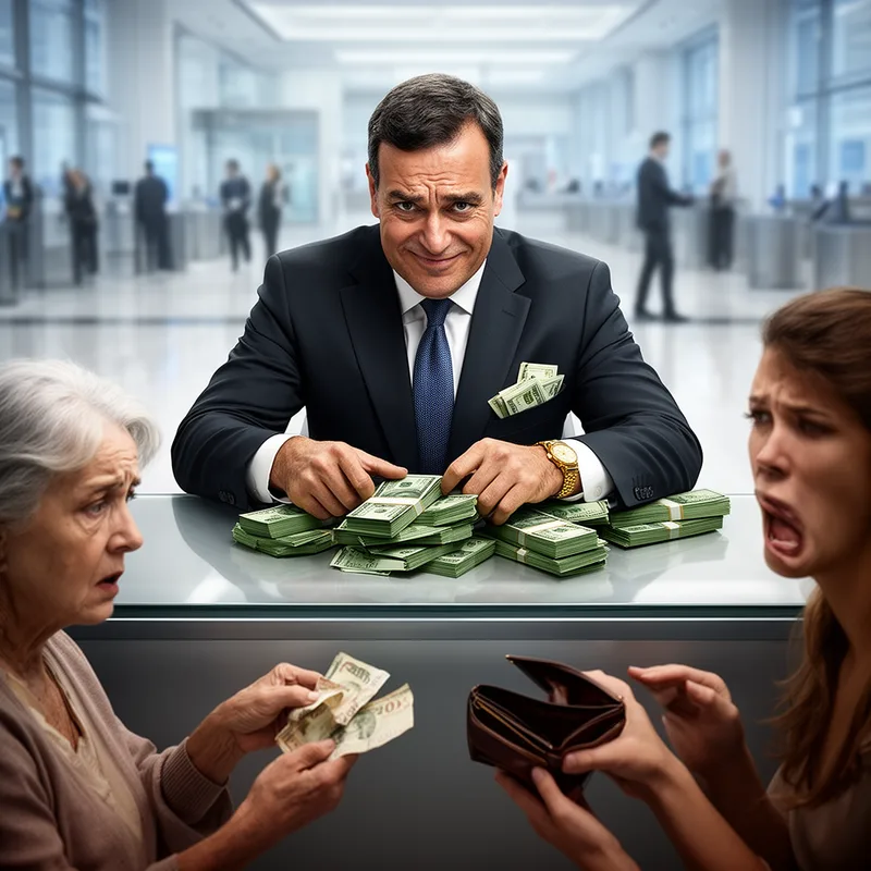 greedy bankster