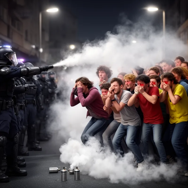 to teargas