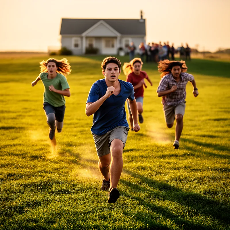 to run amain