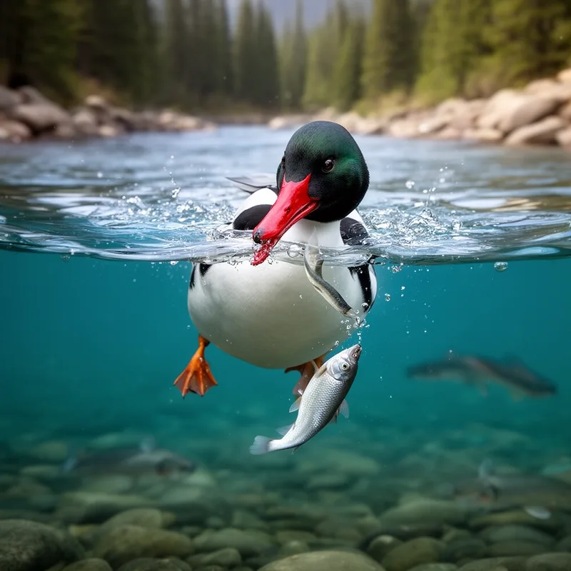 American merganser