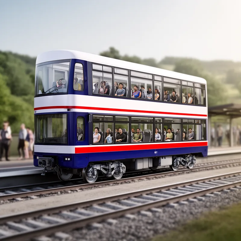 double-deck railcar
