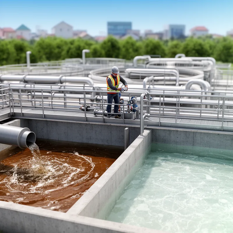 sewage disposal plant