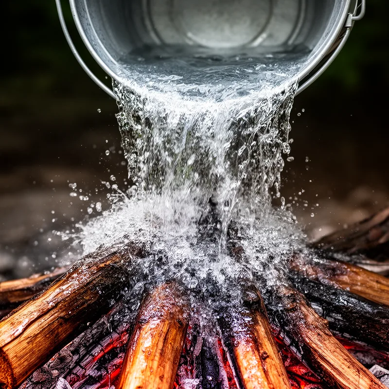 to douse