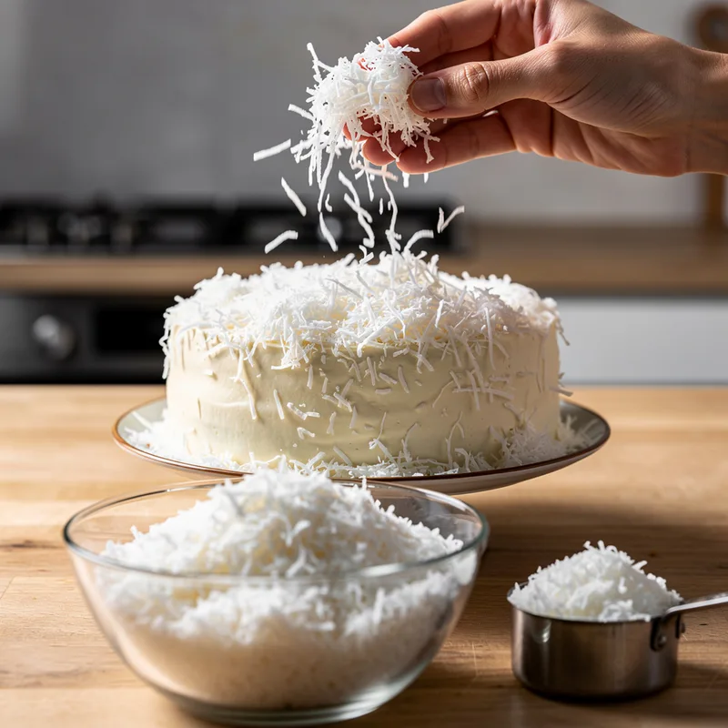 shredded coconut