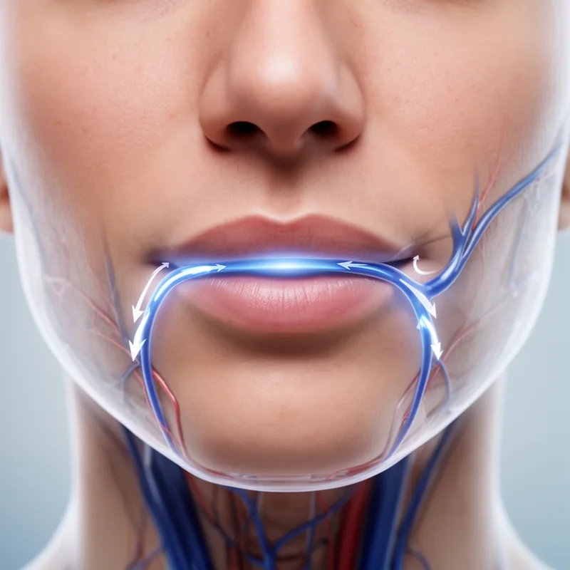 inferior labial vein