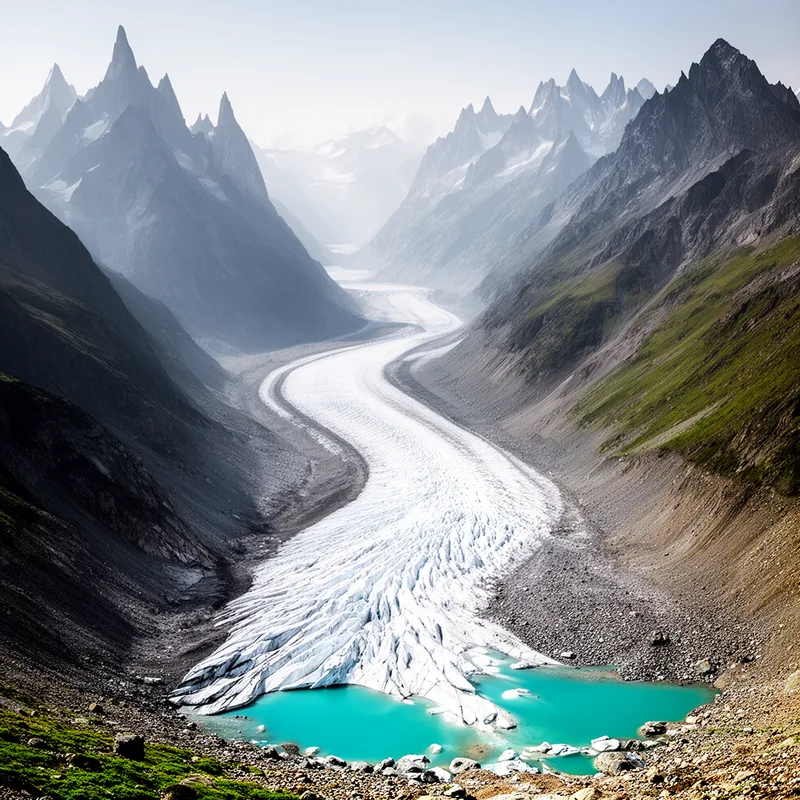 glaciated