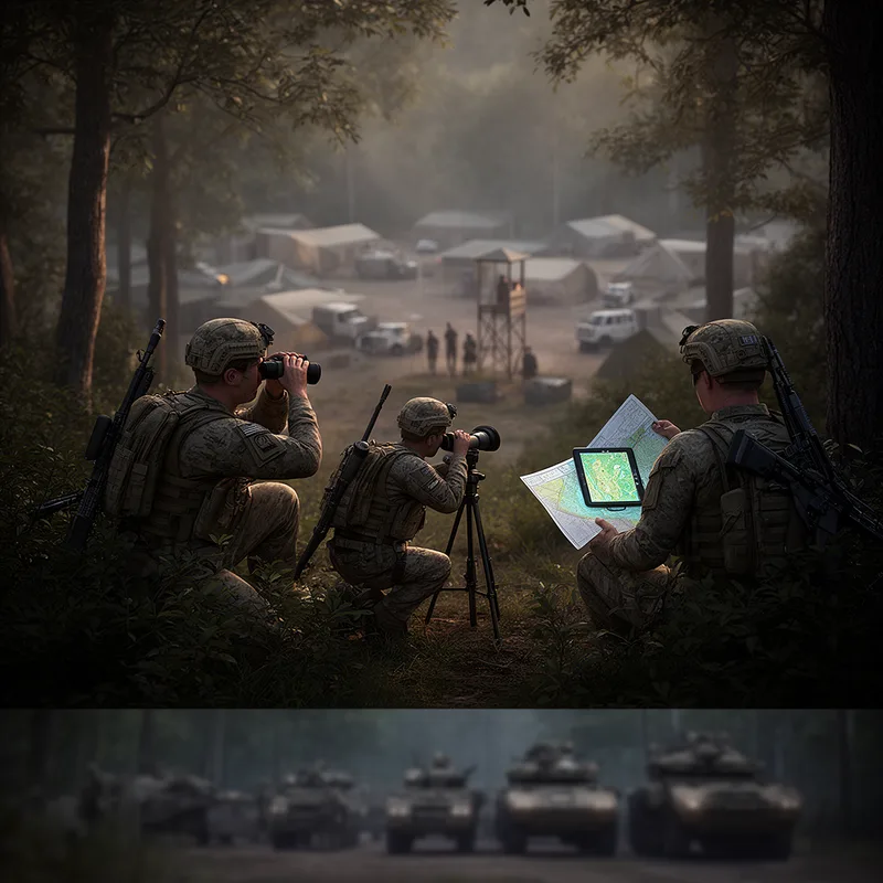reconnoitering