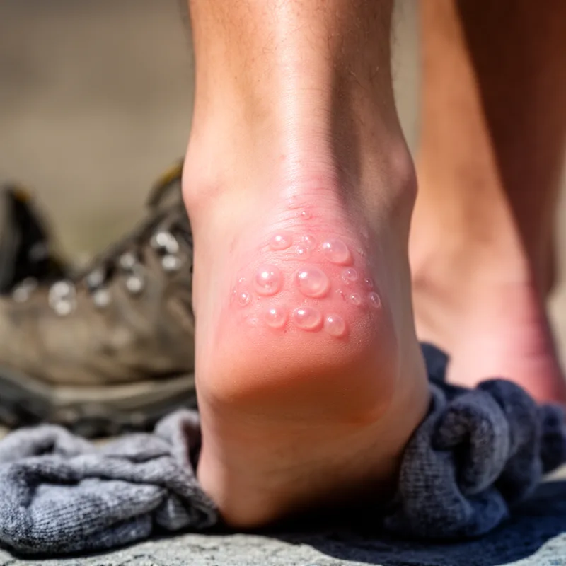 blistered