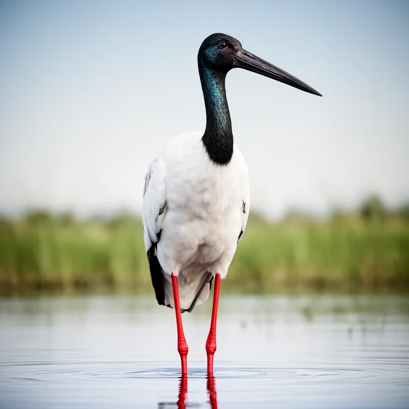black-necked stork