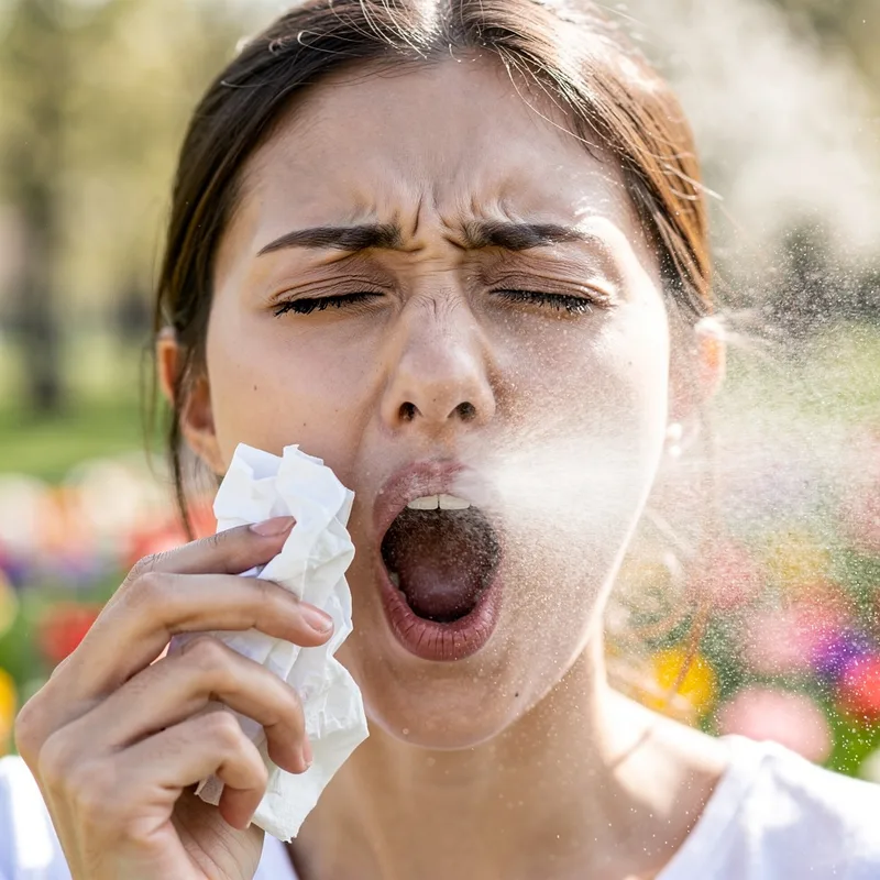 sneezing