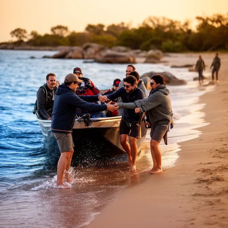 to set ashore