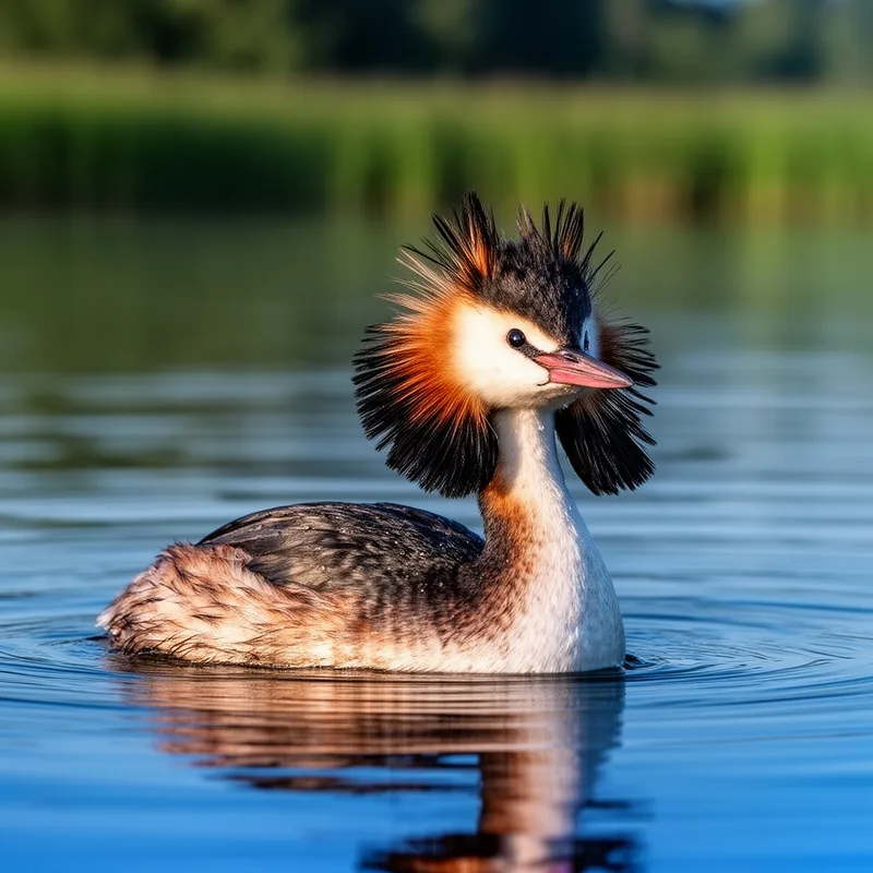 great crested grebe