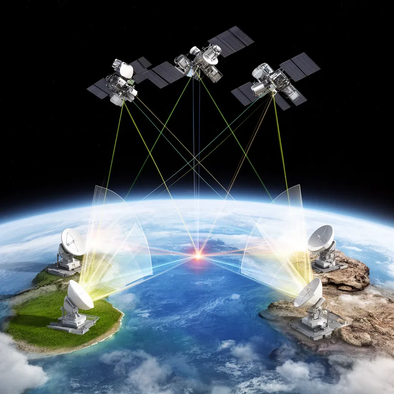 satellite triangulation