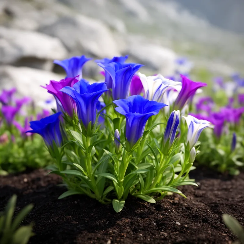 gentian family