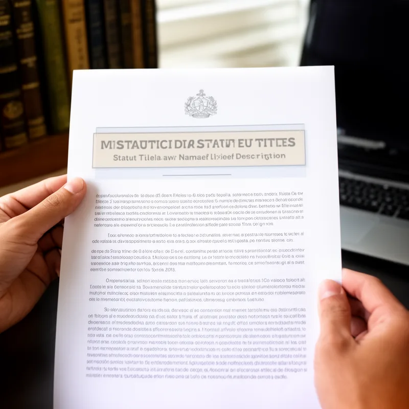 statute title