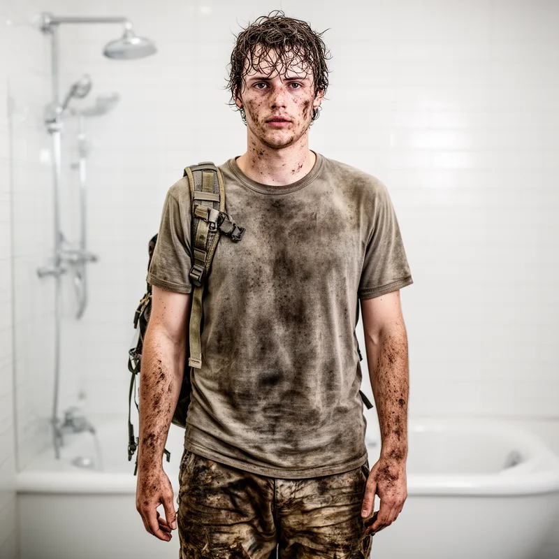unbathed
