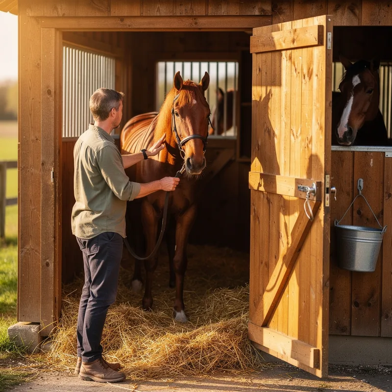 to stable