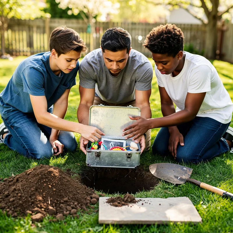 to bury the time capsule