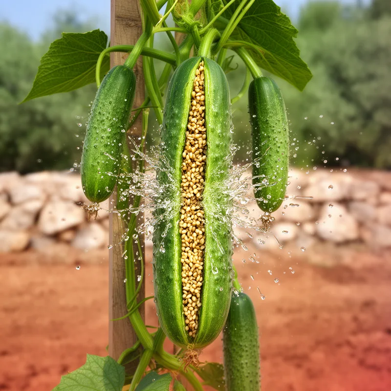 exploding cucumber
