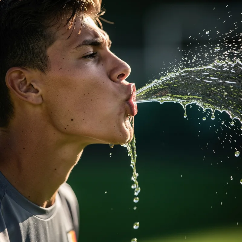 spitting