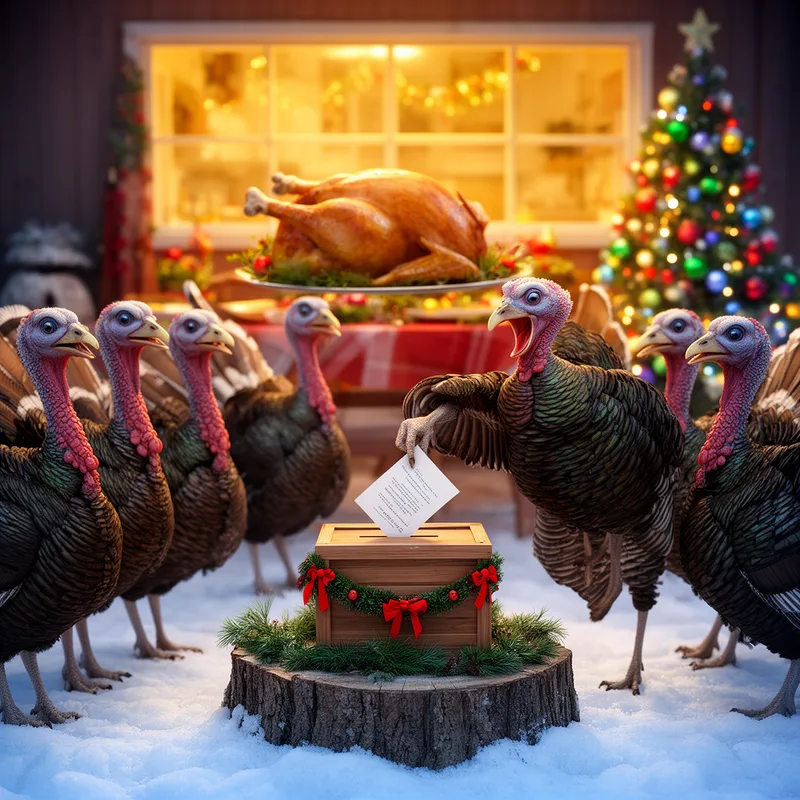 turkeys voting for an early Christmas
