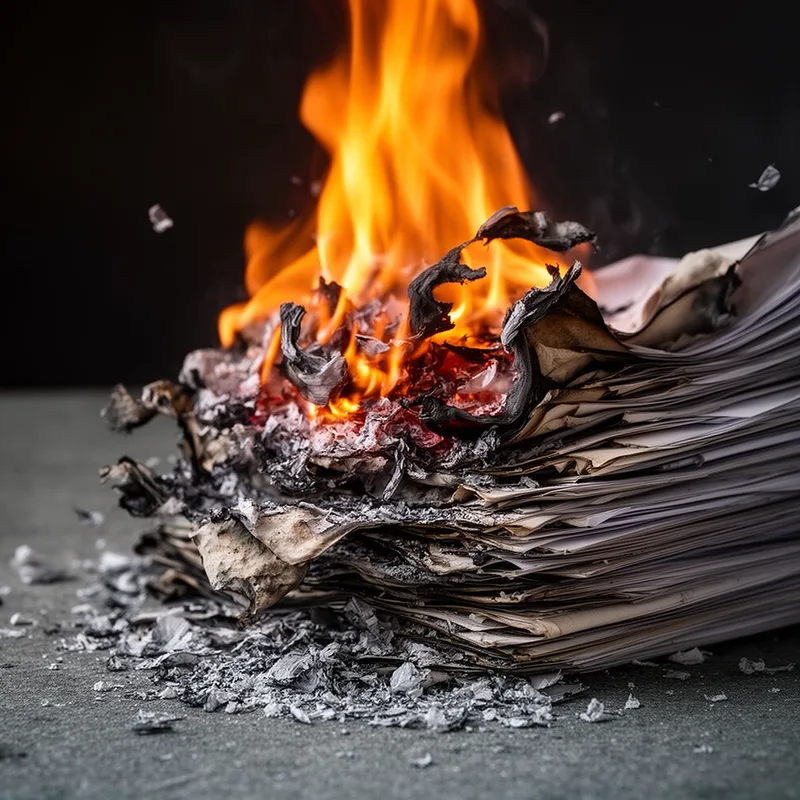 to burn up