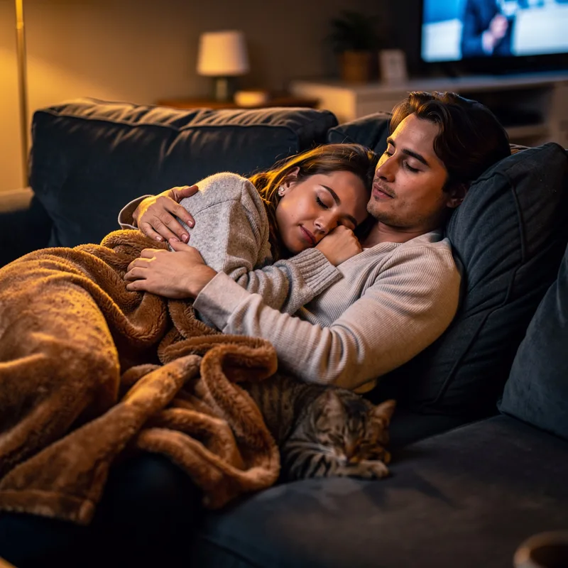 snuggling