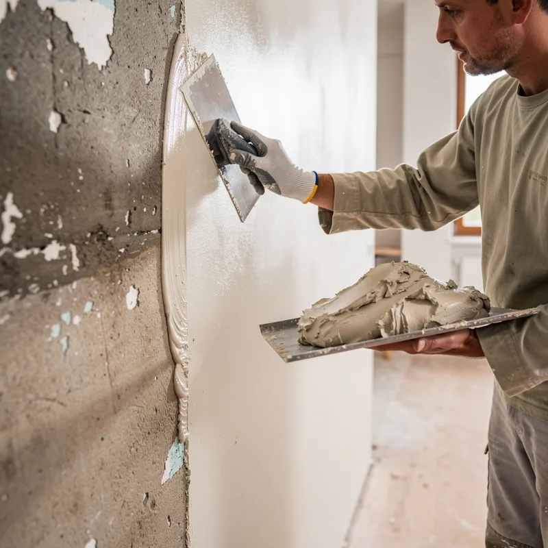 plastering