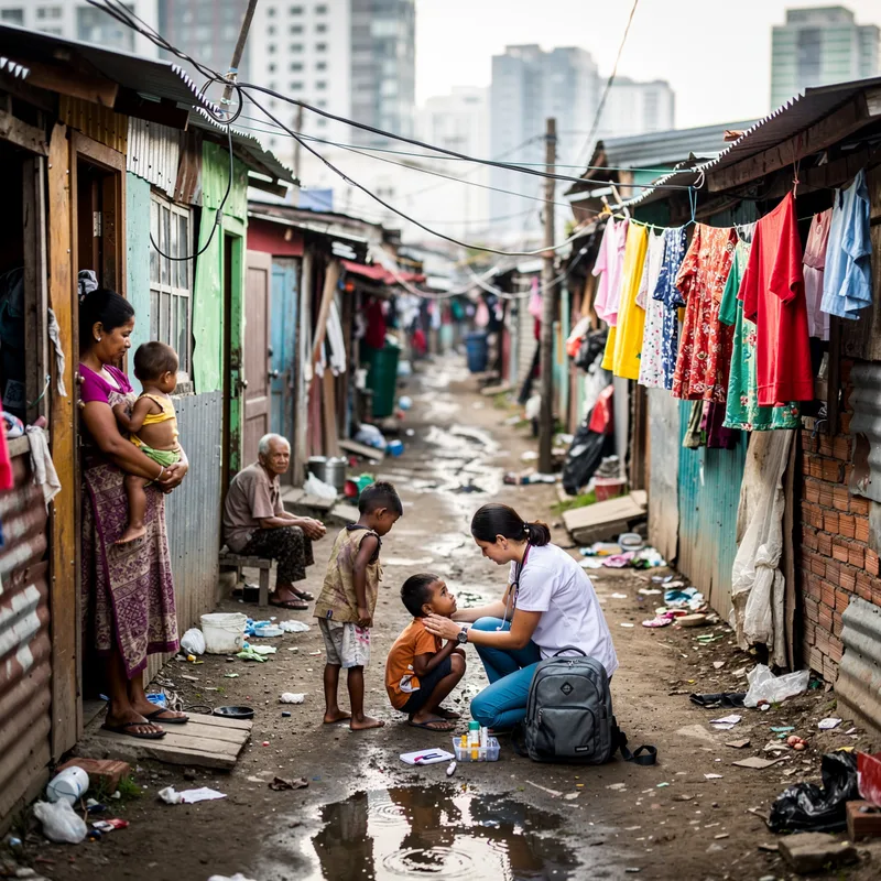 slum area