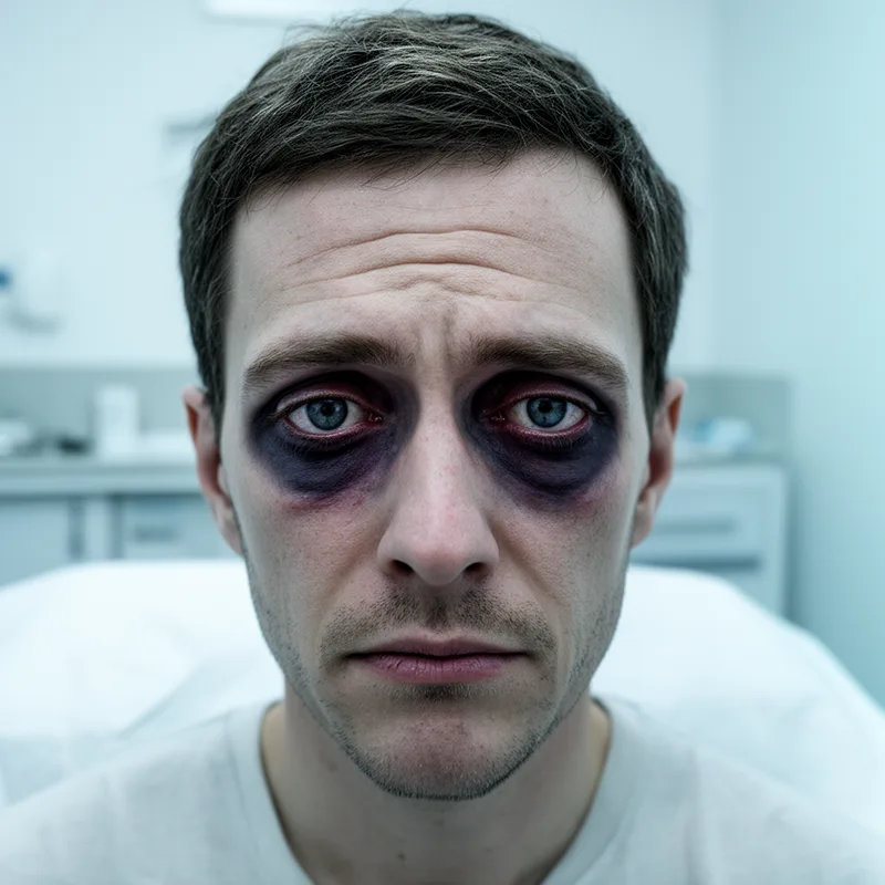 sunken-eyed