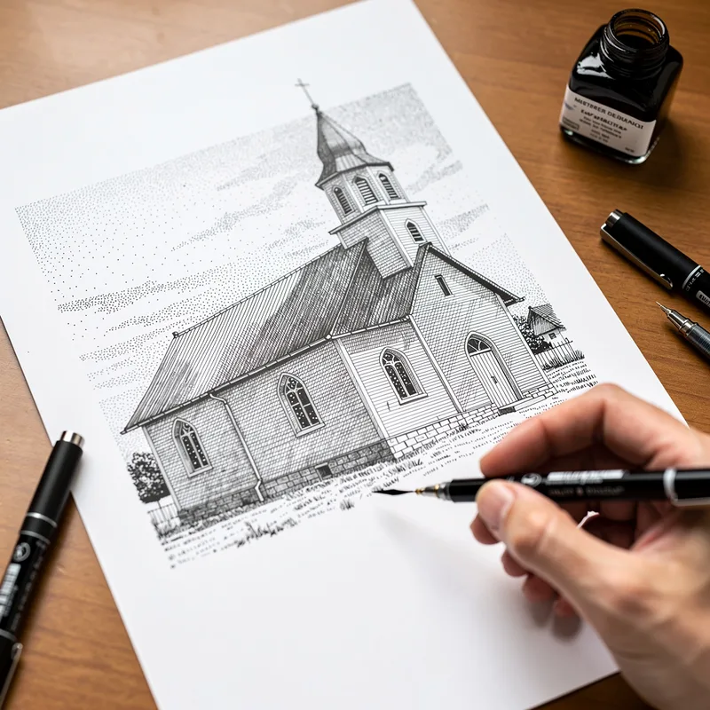 pen-and-ink