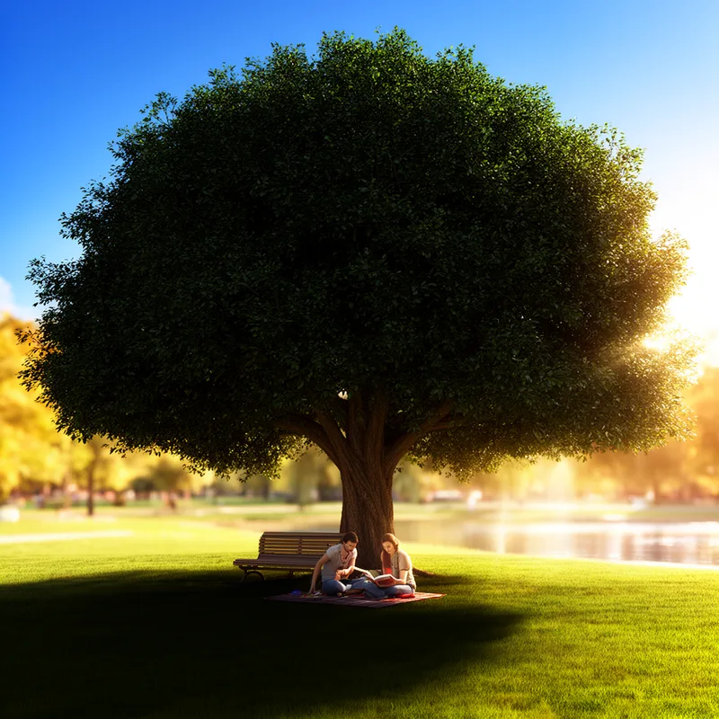 umbrageous tree