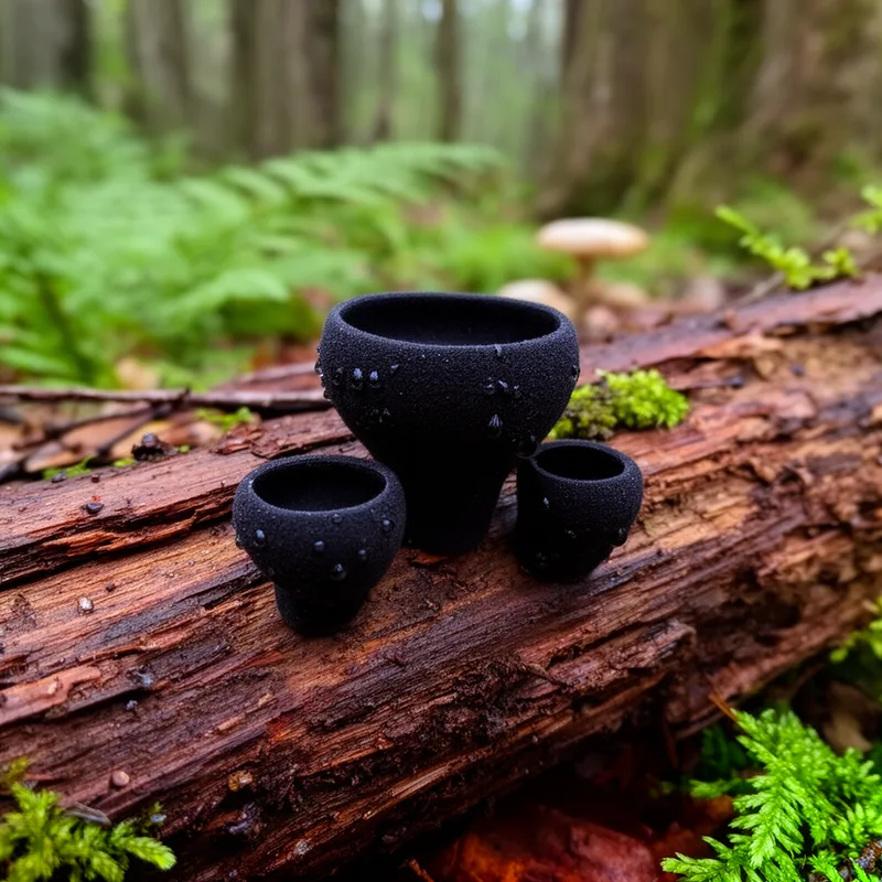 black felt cup