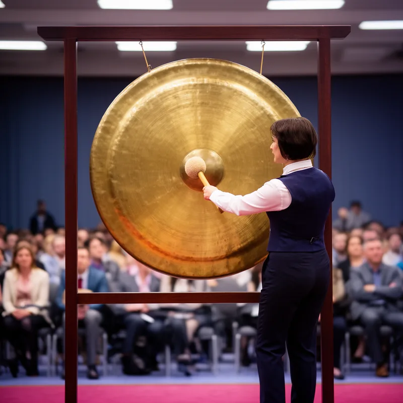 to ring the gong