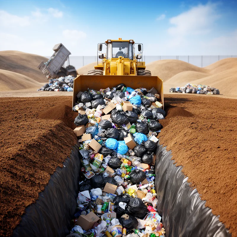 to landfill