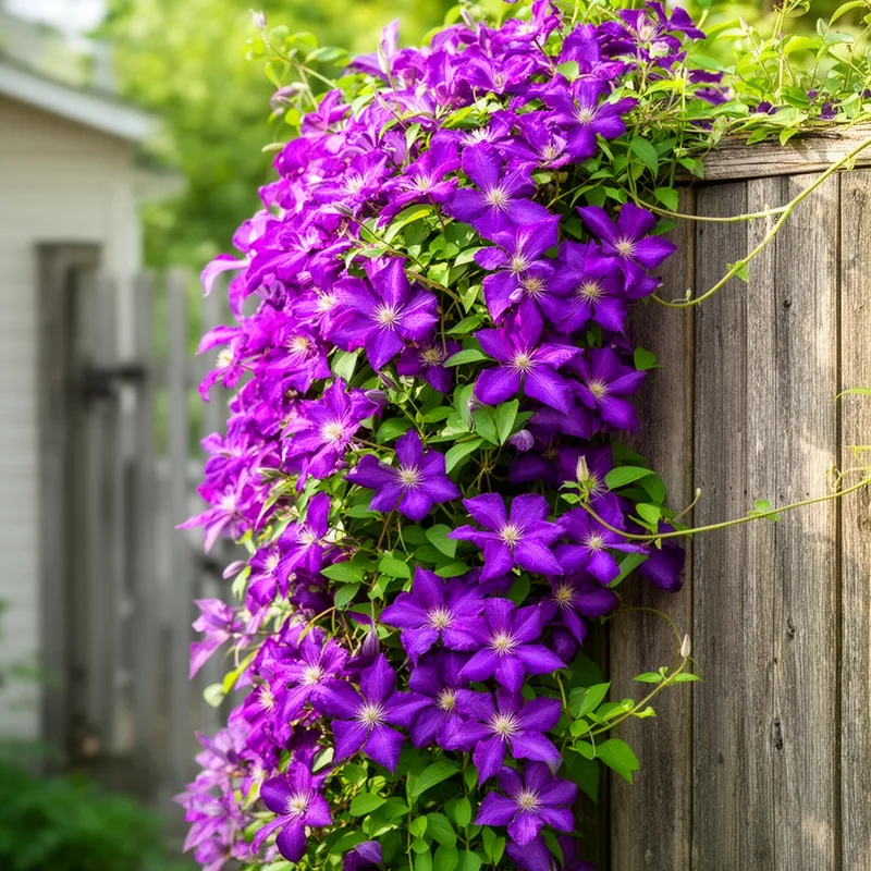 purple clematis