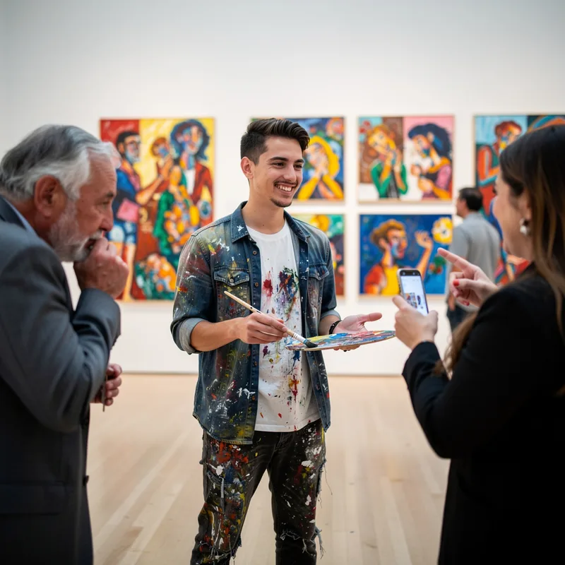 up-and-coming artist