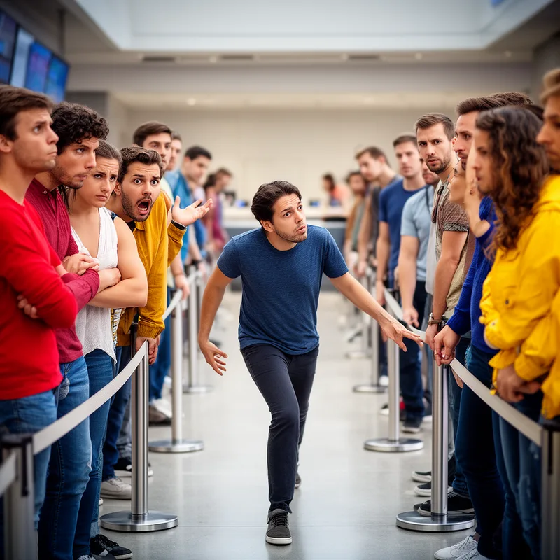to jump the queue