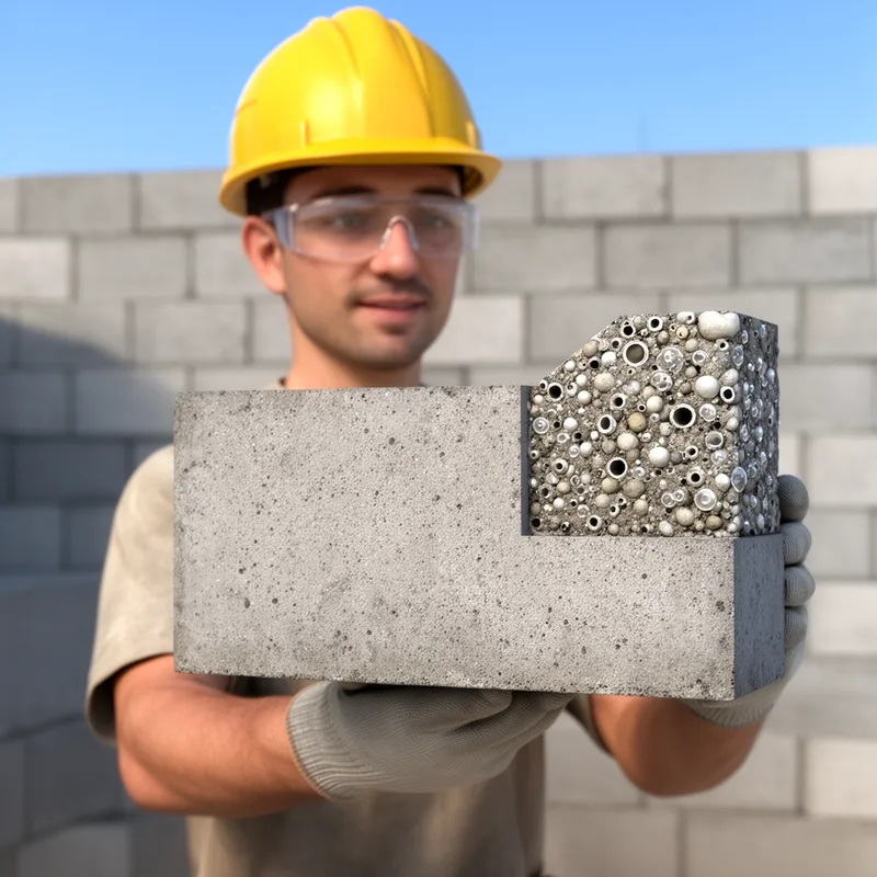 lightweight aerated concrete