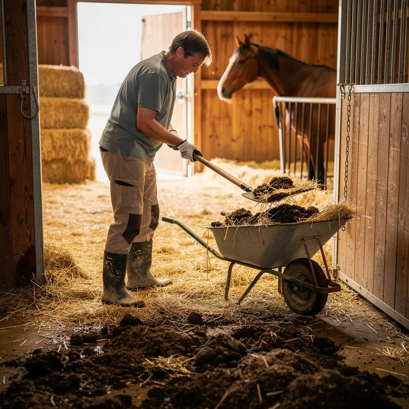 to muck out