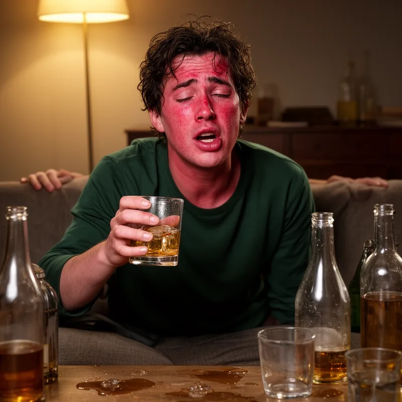 alcoholically