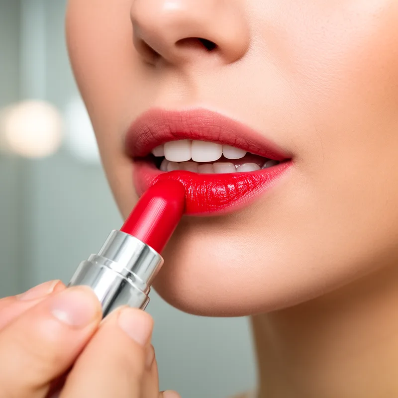 to lipsticked
