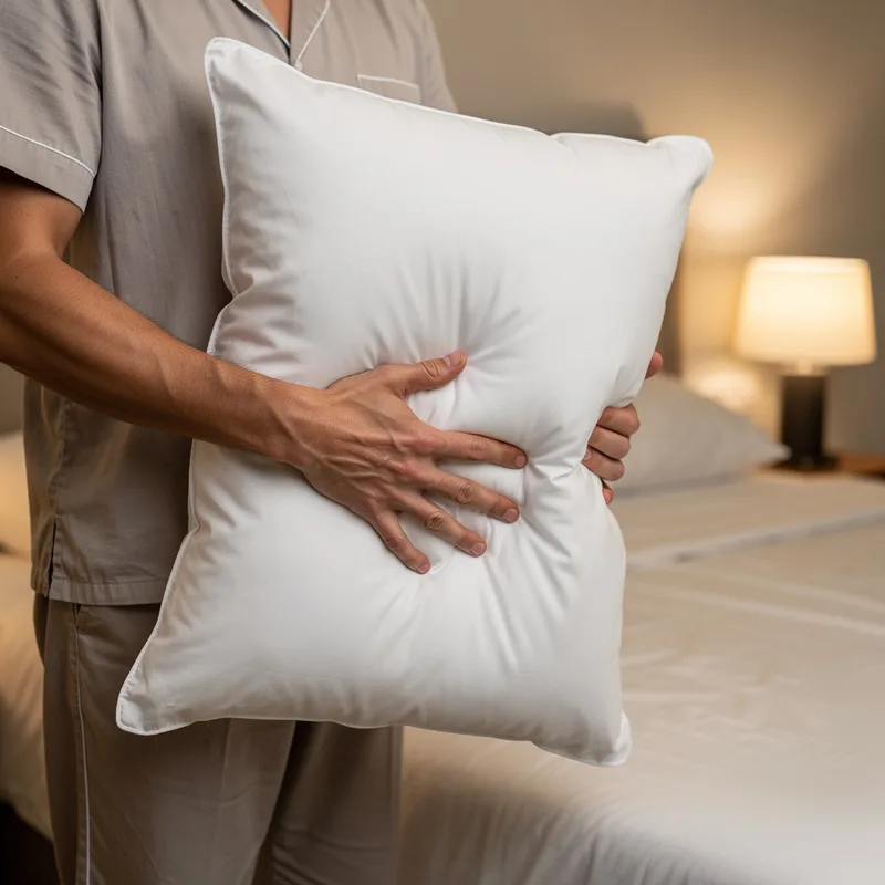 to fluff the pillow