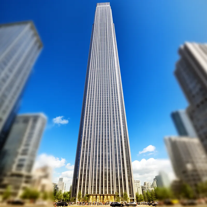 toweringly