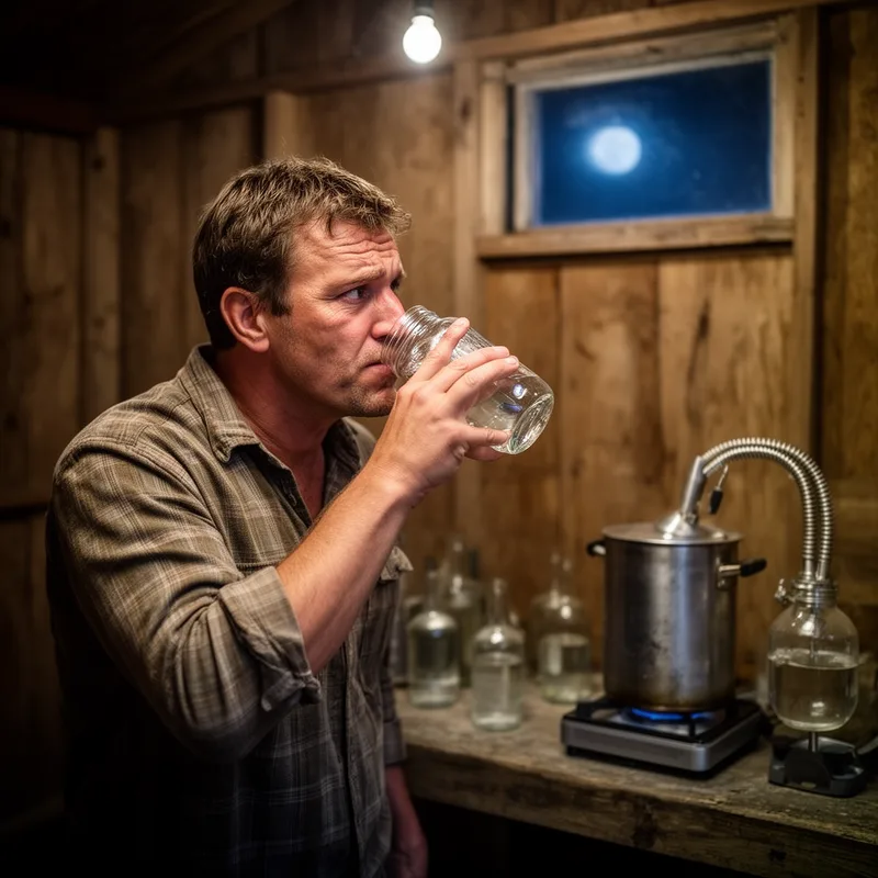 to drink moonshine